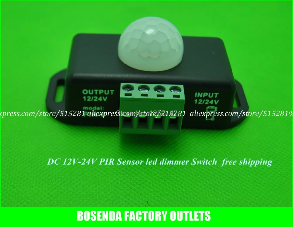 DC12 24V 4A PIR Infrared Motion Induction Sensor Switch Save Energy