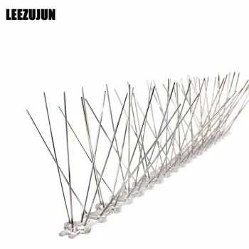 

5-Row STAINLESS STEEL BIRD SPIKES - Durable Pigeon Repellent - Great Deterrent for Birds, Crows And Woodpeckers,cover 5x50cm
