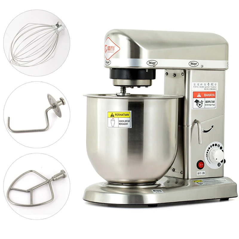 220V Home Use Or Commercial Use 5/7/10L Electric Stand Food Mixer
