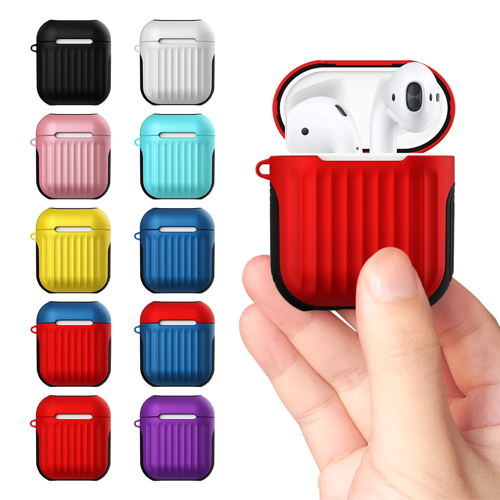 

Earphone Case For Apple Airpods 1 Silicone Case For Airpods 2 Wired Charging Box Cover Shockproof Bags For Air Pods 1 2 Pouch