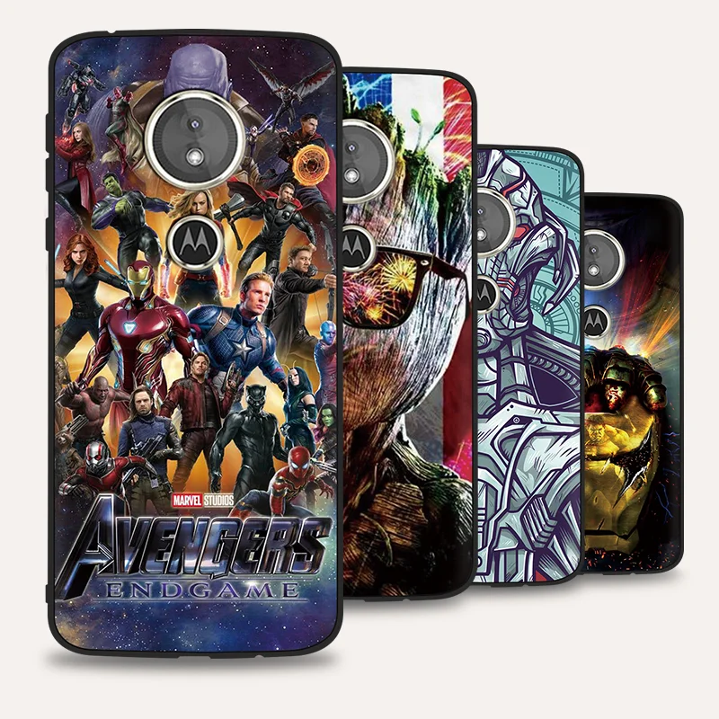 

Luxury Marvel Avengers Comics Phone Case For Motorola Moto E5 E4 G5 G5S Plus G6 Play Soft Silicone Cover For Nokia 7 Plus 6 Case