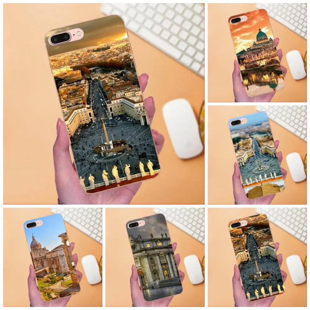 Италия пейзаж площадь Питера для Huawei P7 Honor 4C 5A 5C 5X 6 6C 6A 6X 7 7X 8 9 V8 V10 Y3II Y5II Y6II G8 Play