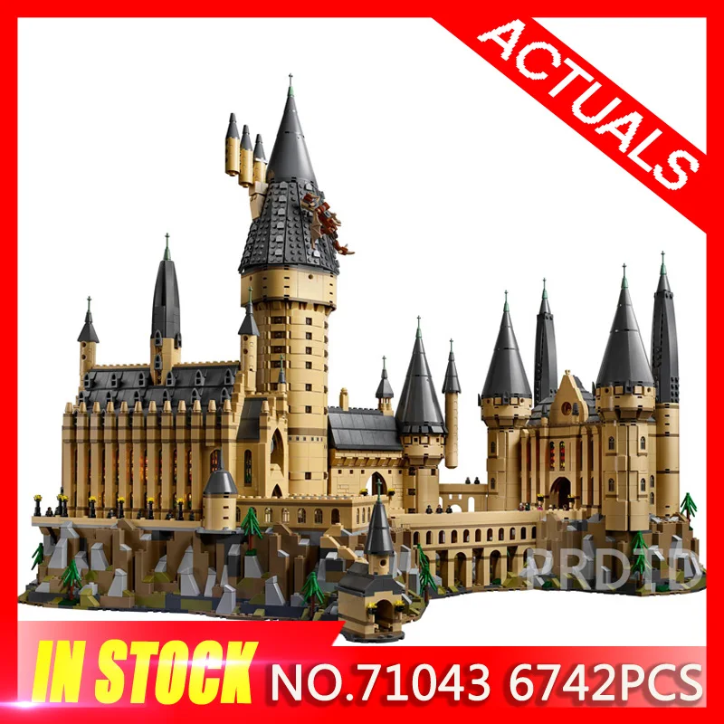 

New Harry Movie Potter Series The 71043 Legoing Hogwarts Castle Set Building Blocks Bricks Kids Toys House Model Christmas Gifts