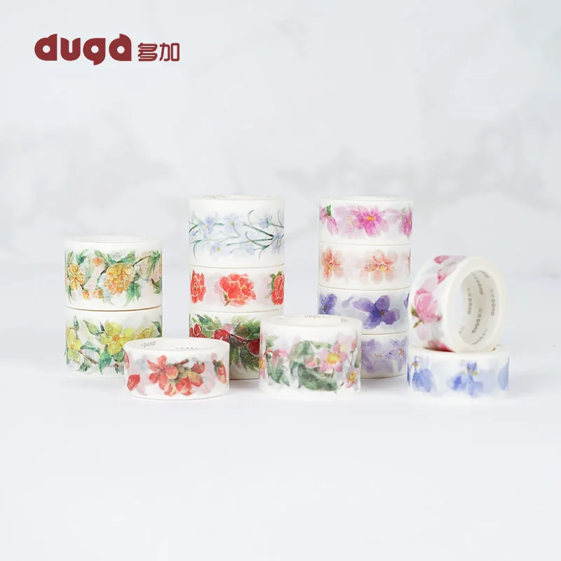 

Beautiful Flower washi tape DIY decoration scrapbooking planner masking tape adhesive tape label sticker stationery