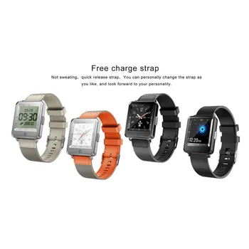 

Bluetooth 4.0 Smart Bracelet Waterproof IP67 Heart Rate Blood Pressure Blood Call Information Reminder Sports Watch
