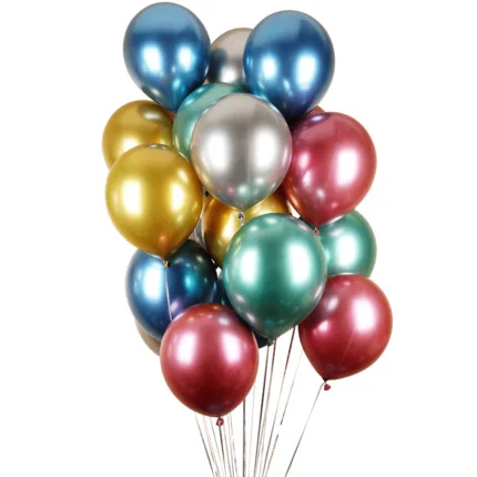 50 шт. металлический шар 12 дюймов глянцевый жемчуг плотные воздушные шары надувные воздушные шары для свадебного украшения металлические цвета латексные шары - Цвет: 50pcs Mixed ballons