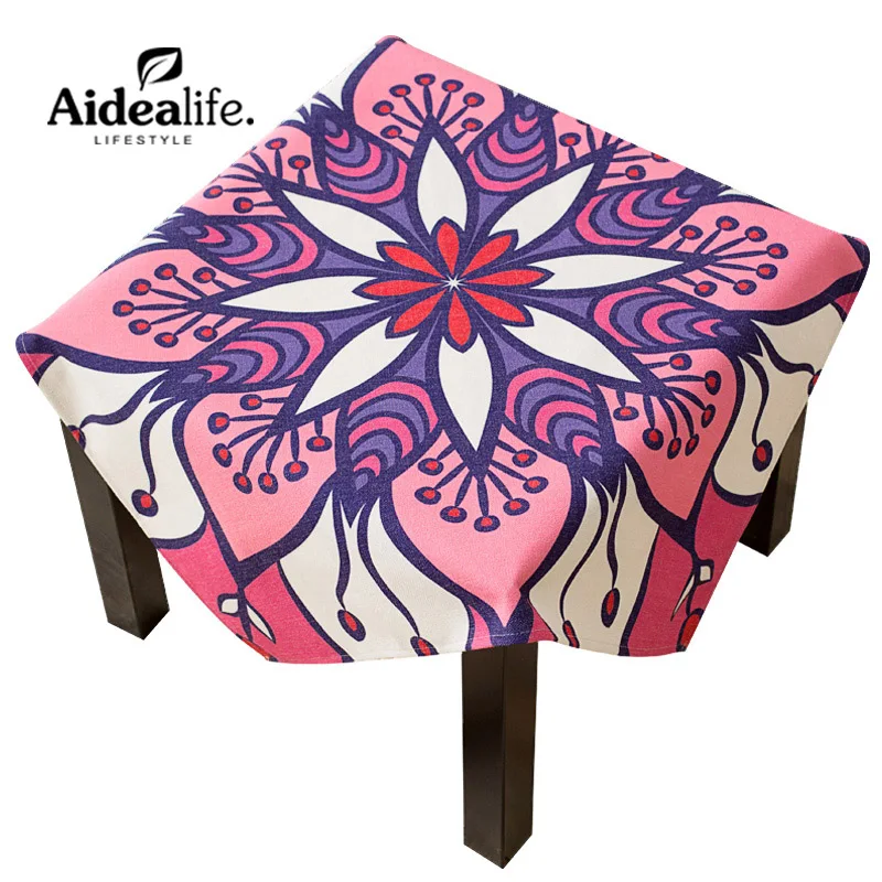 retro europe jacquard waterproof green round tablecloth 85 110 cm