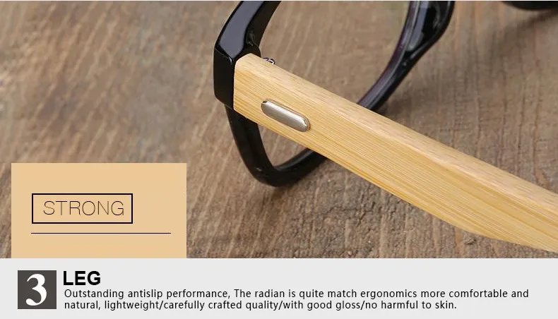 Длинные Хранитель 2018 Ретро Bamboo Frame очки Для мужчин Для женщин очки деревянные оправы деревянный храм стопы Eyewares оптический