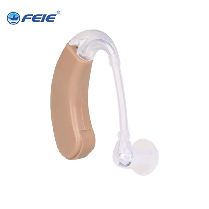 

2019 Professional Medical Factory Powerful Analog Beige Hearing Aid for the Elderly Best Sound Amplifier with Two Tube Ears