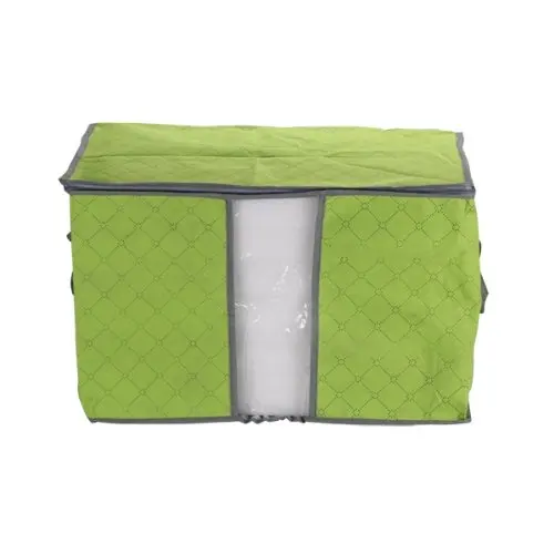

Green Quilt Blanket Pillow Under Bed Storage bag Bag Box Container Non-woven Fabric