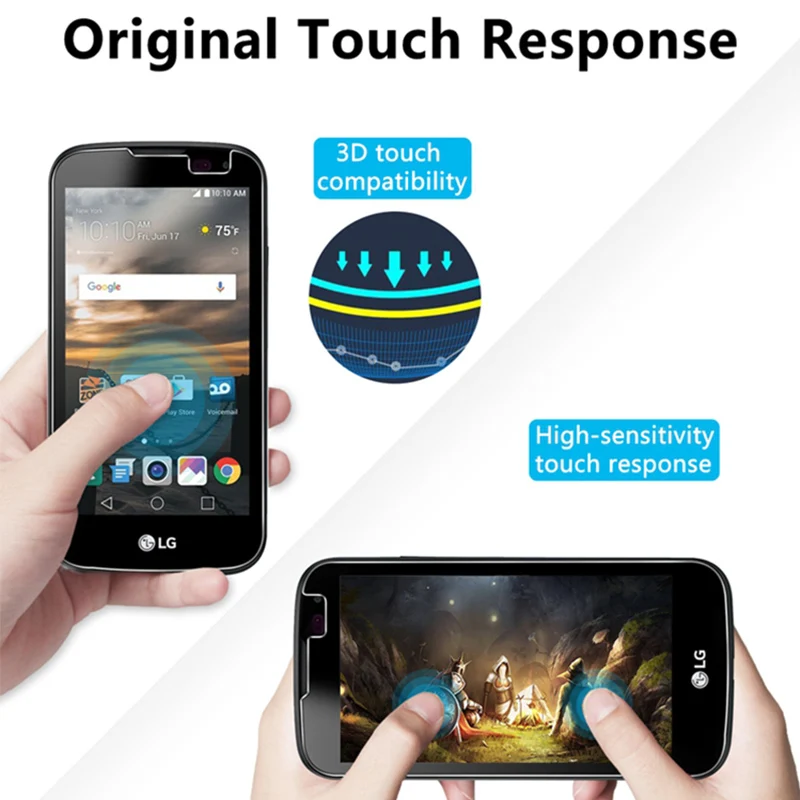 9H HD закаленное стекло для LG K3 K5 закаленное стекло для экрана для LG K5 K7 жесткая передняя пленка защитное стекло для LG K8 K9