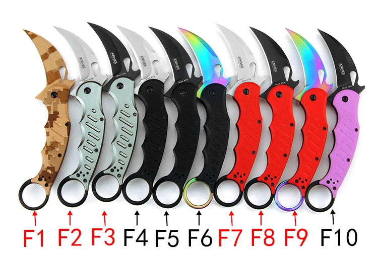 G10 handle and aluminum handle Fox Karambit Knife Outdoor Rescue Survival camping self defense pocket Knives