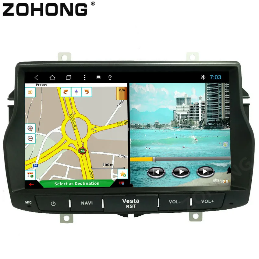 

8 inch IPS Octa 8 Core 2G+32GB Android 8.1 Car dvd player for Lada Vesta Radio gps Navigation Navitel 9.8.19 Map for RU BT WIFI