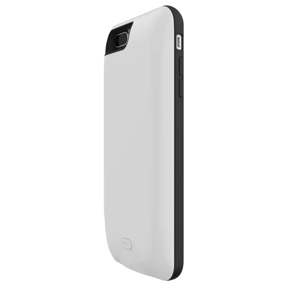U1 внешний аккумулятор 2600-7500 мАч, запасная батарея, чехол для зарядки iPhone 7 7Plus с закаленным стеклом, пленка и USB Дата-линия - Цвет: 5200 White ip7