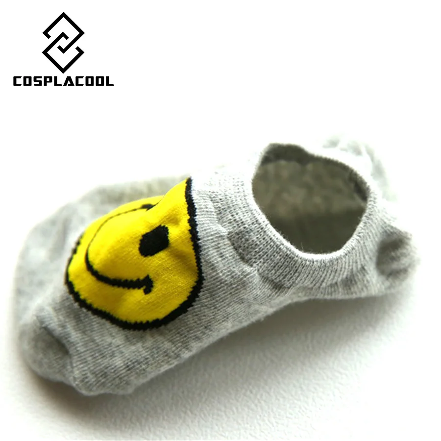 [Cospacool] весенне-летние носки для женщин harajuku мультфильм хлопковые повседневные носки невидимые скольжения Мелкий рот Meias