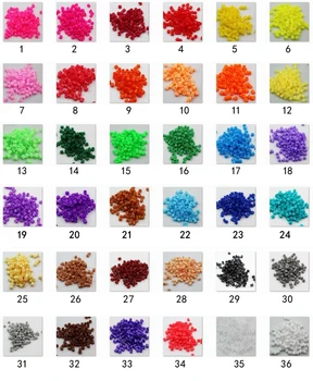 10000pcs/lot 36 color can choose  5MM HIGHGRADE hama beads diy toy food grade perler PUPUKOU fuse beads puzzles Toy 1