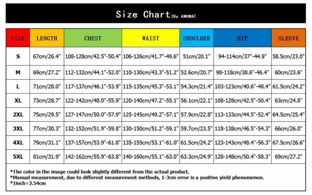 QYXH Size Chart 速卖通