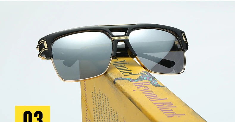 Горячая распродажа! стимпанк Двойной Луч мужские и женские солнцезащитные очкив ретро стиле квадратный MACH высокое качество UV400 защитный ditaeds солнцезащитные очки