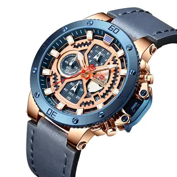 

2020 New Luxury Brand Men Sport Watches Men's Quartz Clock Man Army Military Casual Leather Wrist Watch Male Relogio Masculino