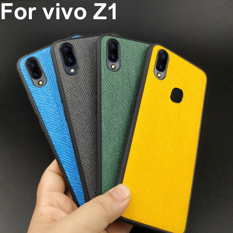 6 26 &quotЗеленый цвет чехол для vivo Z1 coque ткань кожа задняя крышка Z 1 телефонные чехлы