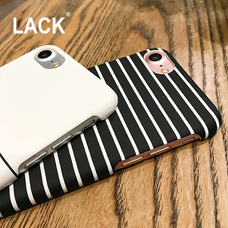 LACK новейшие чехлы для телефонов в черно-белую полоску для iphone 7, модная задняя крышка в полоску зебры для iphone 7, 6, 6S Plus, 5, 5S