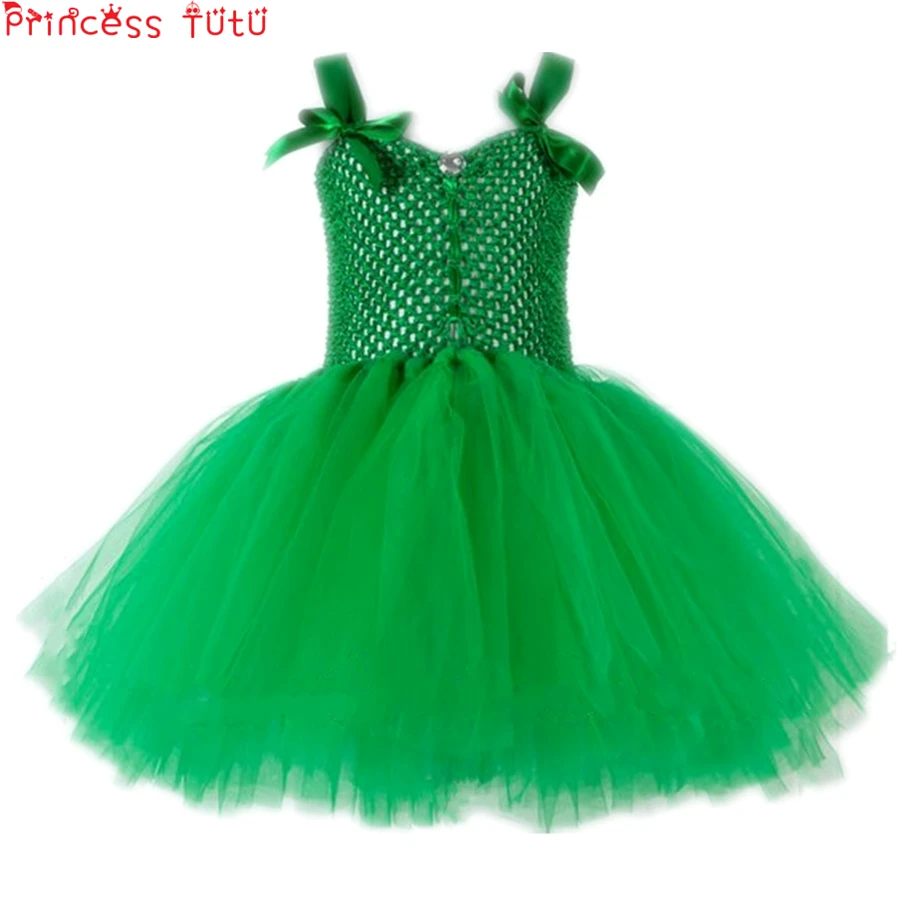 Tinkerbell/сказочная балетная пачка платье зеленый маскарадный костюм ручной работы