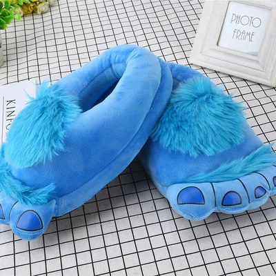 

Winter Indoor Slippers Plush Home Shoes Women Men Children Funny Paw Slippers for Bigfoot Monster Dinosaur Claw unisex Soft shoe