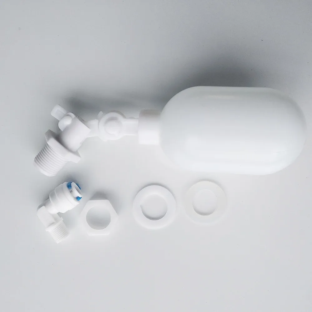 Высокое качество поступление Регулируемый пластиковый поплавковый клапан для аквариума RO DI система обратного осмоса плавающий шар с шарнирным коленом