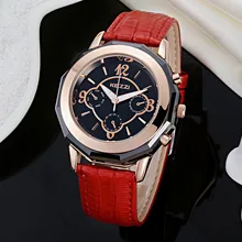 Высококачественные модные женские часы с кожаным ремешком, Женские кварцевые наручные часы, женские аналоговые часы под платье