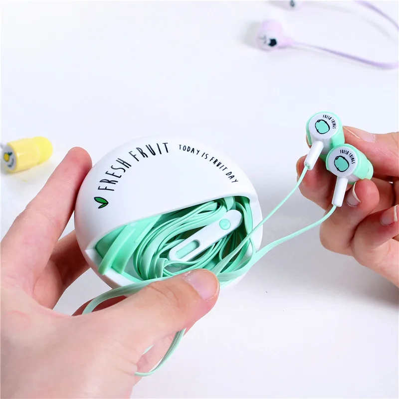 Buy Cute Fruit Candy Colorful Earphones Headphones 3