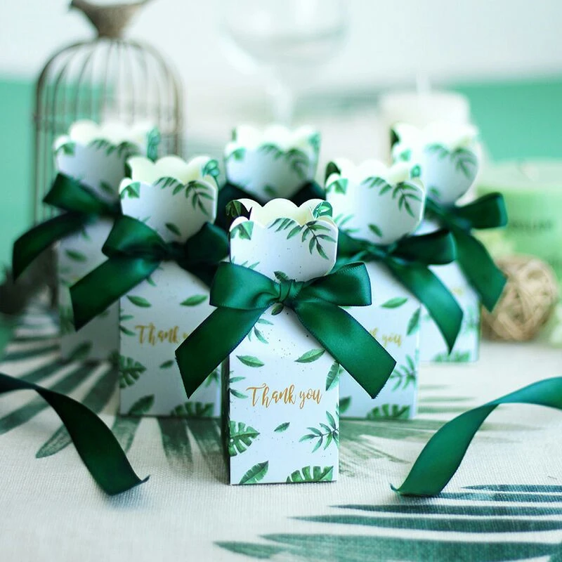 100× Kraft Paper Pillow Box Candy Bags Wrap Favor Wedding Party Xmas Gift BoxUS 