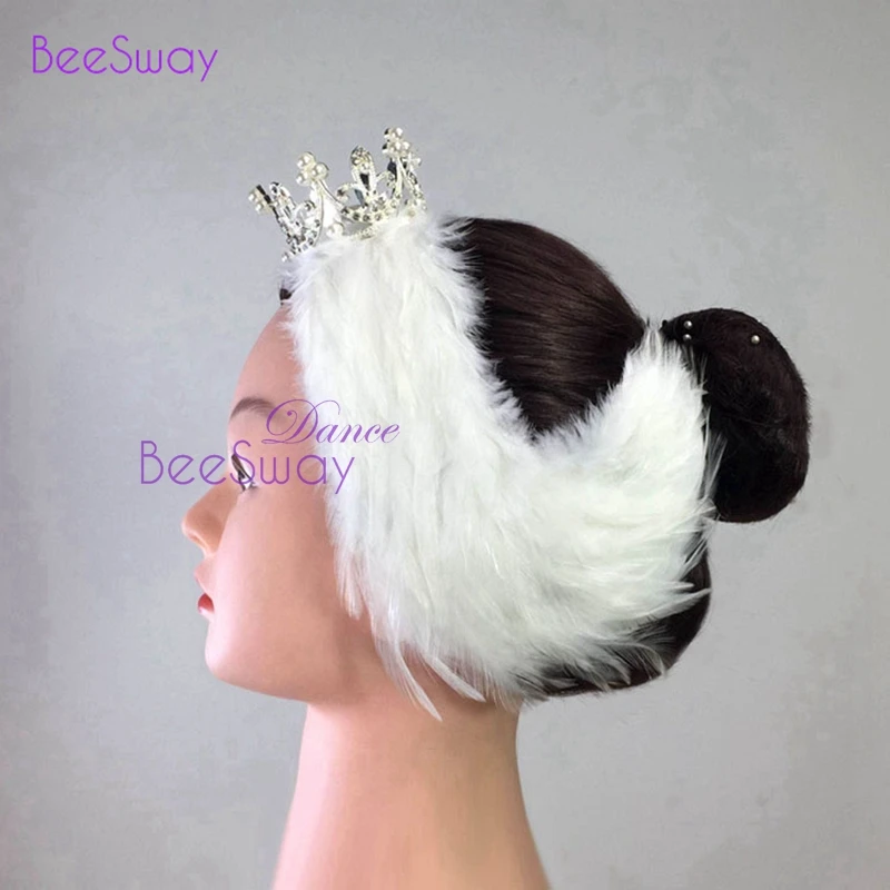 Black White Swan Lake Ballet Headpiece 
