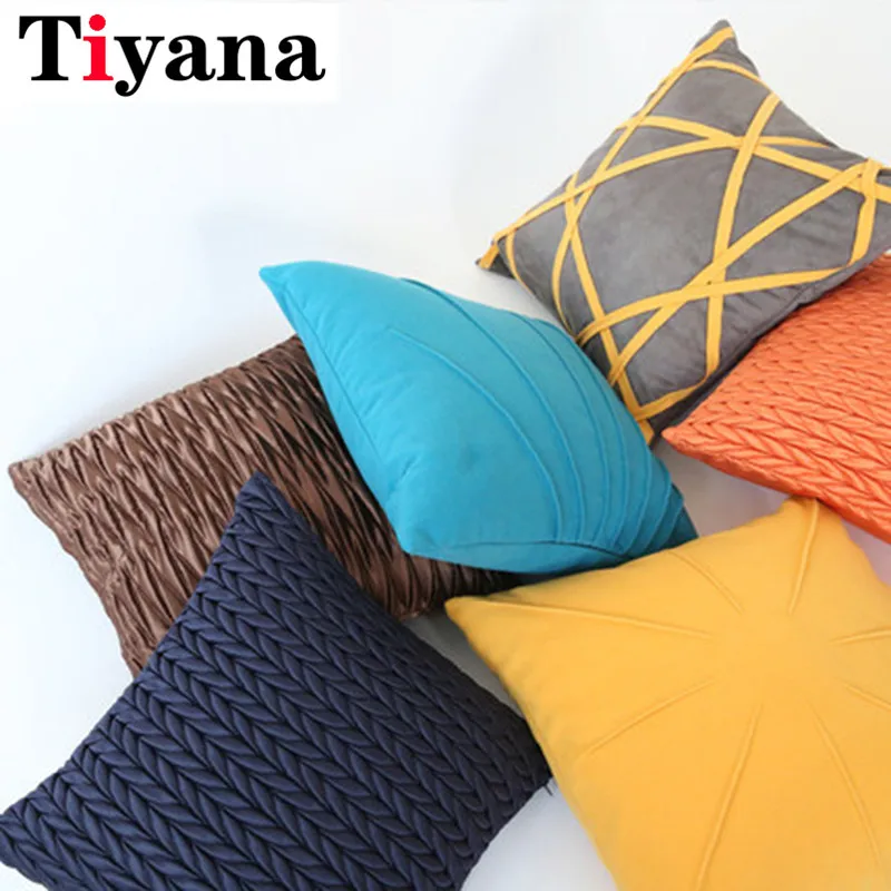 

Japanese Short Velvet Round Pillow Cushion Sofa Pillow Home Decorative 45*45cm Office Nap Waist Pillow Cojines BZ001-30