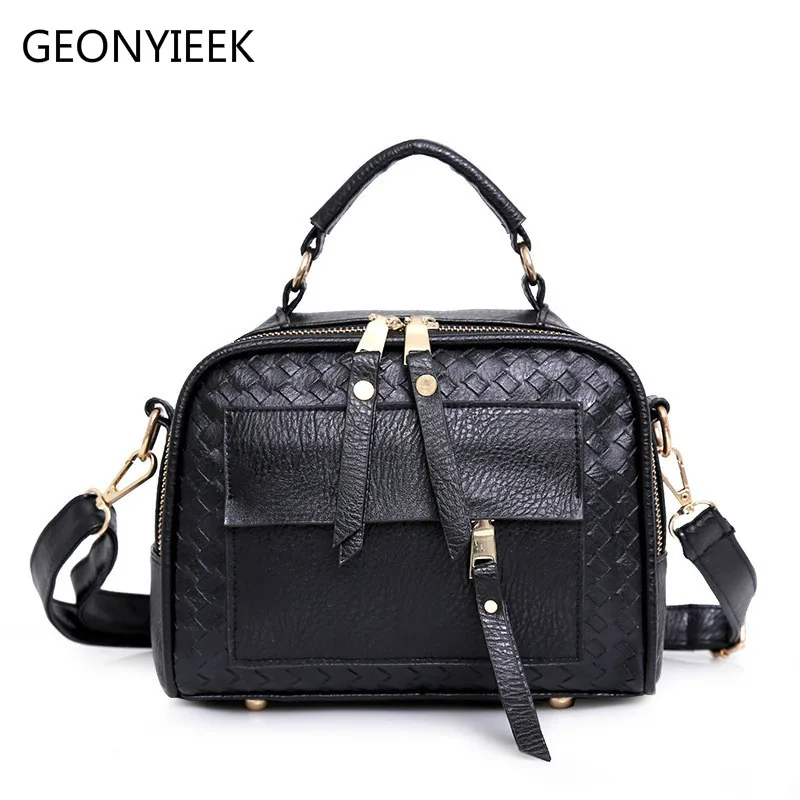 

2018 New Arrival Knitting Women Handbag Fashion Weave Shoulder Bag Small Casual Cross Body Bag Retro Totes