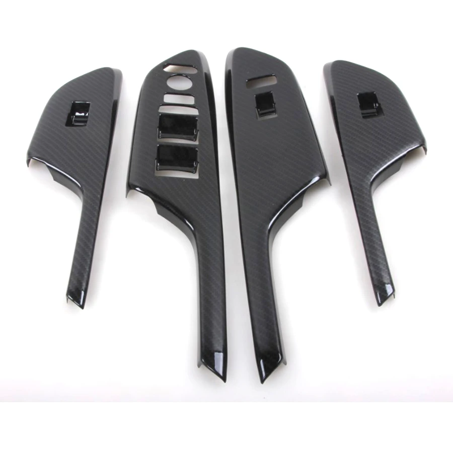 YAQUICKA 4x Carbon Fiber Style font b Car b font font b Interior b font Armrest