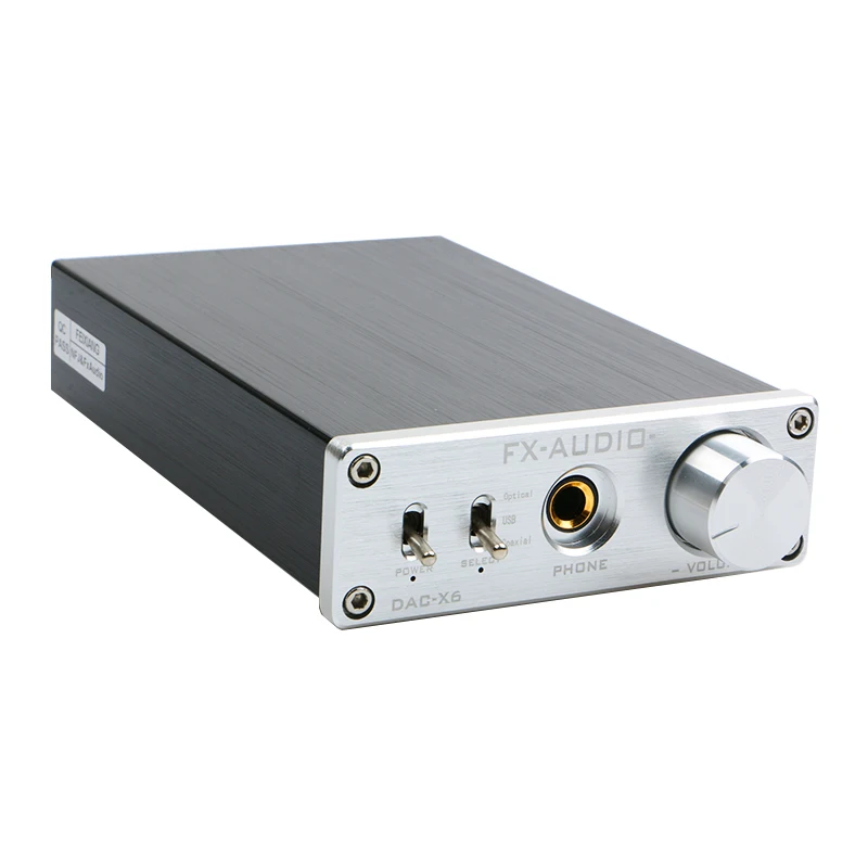 FX-Audio DAC-X6 HiFi оптический/коаксиальный/USB цифровой аудио усилитель DAC декодер с выходом на наушники AMP SA9023 OPA2134