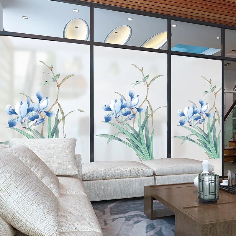 Window sticker glass door foil living room decoration bedroom