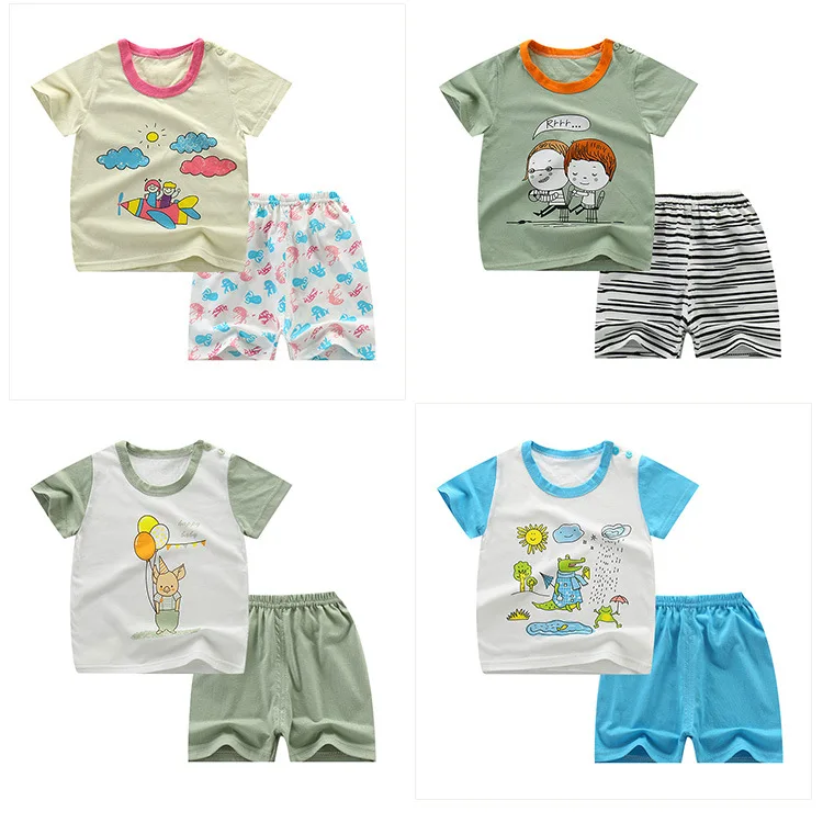 Детские пижамы для девочек, fille, пижамы для малышей, хлопковый корейский топ с короткими рукавами+ штаны, 2 предмета, одежда для сна для детей, pygama garcon