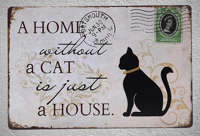 1 piece Home Without home is just a house pet Tin Plate Sign wall Room man cave Decoration Art Dropshipping Poster metal | Дом и сад