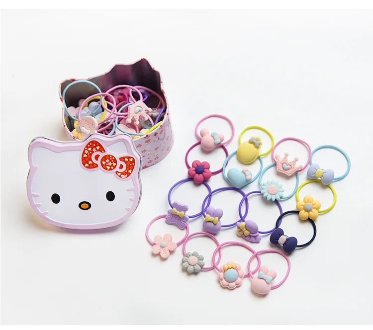 40-in-one Cutie Fancy Kitty Box с мультяшными повязками для волос Bobboy Pin Babygirl Kids для свадебы, дня рождения, для фестиваля вечерние сувениры для дома