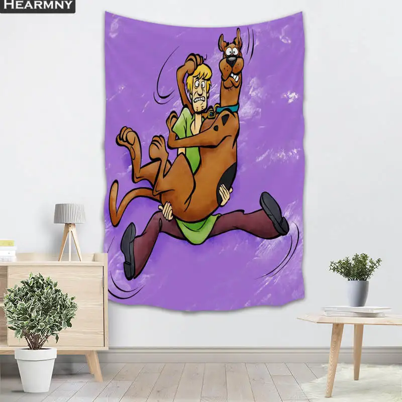 Фоновая ткань valance гобелен настенный подвесной на заказ Scooby Doo спальня гостиная одеяло Йога пляжное полотенце скатерть - Цвет: 17