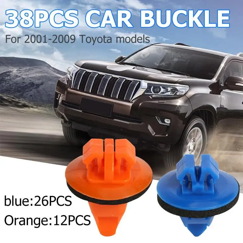 

38pcs Wheel Fender Flare Clips Assorted Plastic Retainers for Toyota 2001-2009