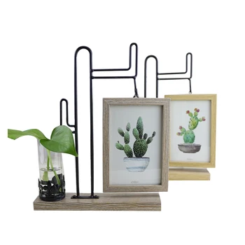 

Multifunction Creative Pictures Frame Hydroponic Bottls Household Decor Photoes Frame Micro-landscape Glass Vase Figurines