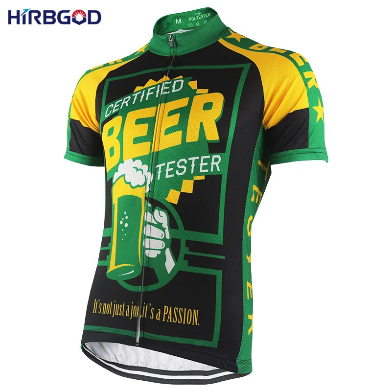 HIRBGOD еще один забавный Мужской пивной Велоспорт Джерси короткий рукав лето горный велосипед рубашка Одежда Майо ciclismo hombre-HK043