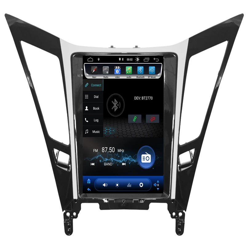 Новинка! вертикальный экран Tesla стиль Android 7,1 автомобильный DVD gps навигационный плеер радио для hyundai sonata 2012 2013