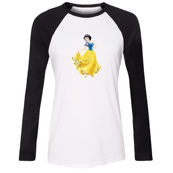 

You Complete Mess Funny Prince Cute Snow White with Flowers Design Womens Ladies Printing T Shirt Graphic Tee Long Sleeve Cotton