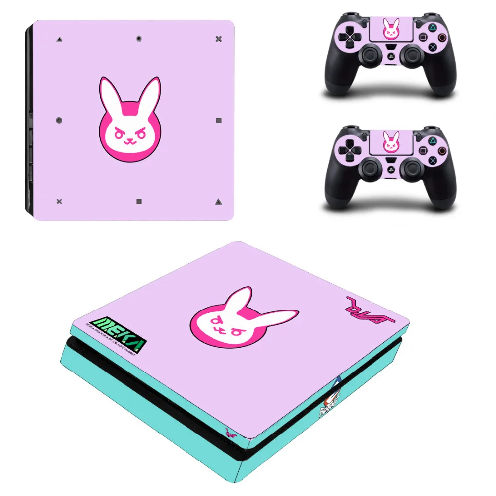 

For Overwatch PS4 Slim Skin Sticker For Sony PlayStation 4 Console and Controller For Dualshock 4 PS4 Slim Sticker Decal