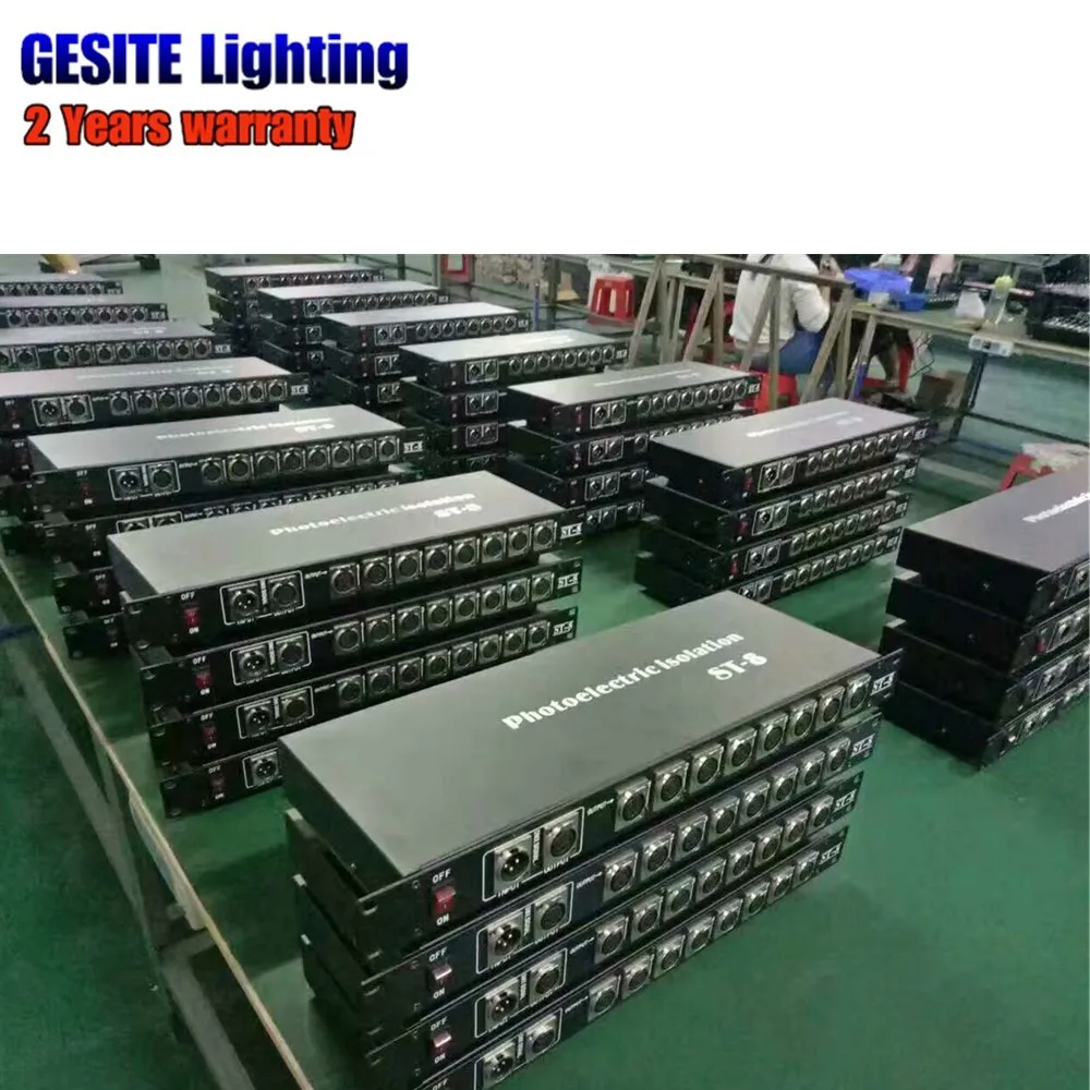 Console de Dmx Amplificador de Sinal Vias para o para o Estágio Divisor de 8 Controlador Dmx512 Estágio 11 Efeito de Iluminação de palco