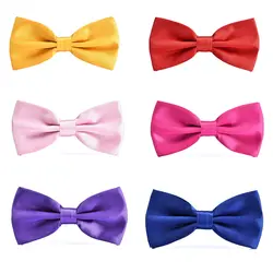 OnnPnnQ 15 цветов Для мужчин модные классические Solid Bow Tie костюм рубашка шеи галстук аксессуары Свадебная вечеринка бабочкой украшения для