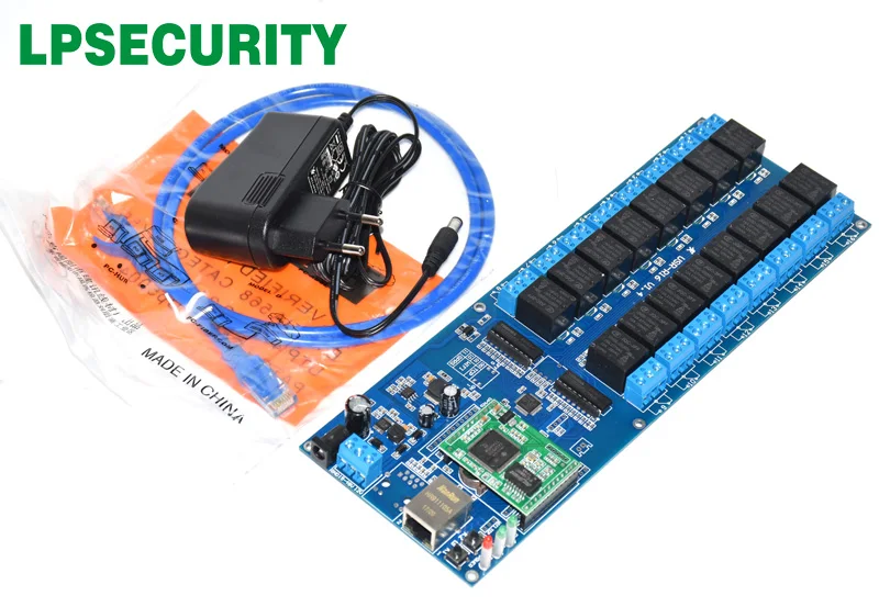 LPSECURITY умный дом отель CCTV Ethernet RJ45 локальной сети WAN 16 релейных платов канальный